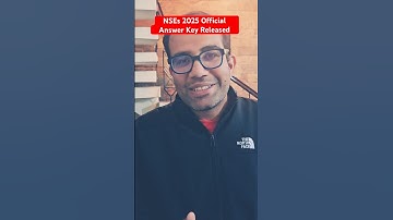 NSEs 2025 Official Answer Key Released | NSEP | NSEA | NSEJS | NSEC | NSEB #shorts #answerkey