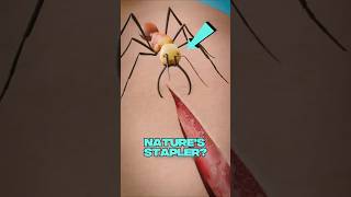 How Army Ants Are Used As Medical Stitches! 🐜 #facts #marinemystery #animalfriendships