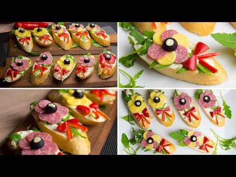 Flower Snacks - quick snacks for the party