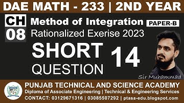 DAE MATH 233 Chapter 8 Short Question 14 | Applied Mathematics
