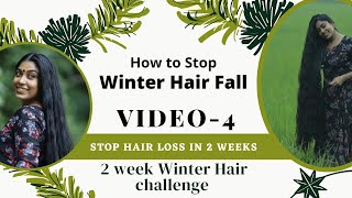 How to stop hair fall |Miracle remedy for winter hair fall|winter hair challenge video-4.