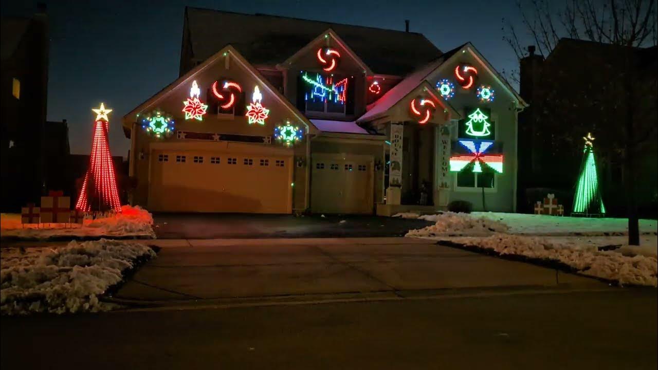 2023 Light of Christmas Pixel Light Show YouTube