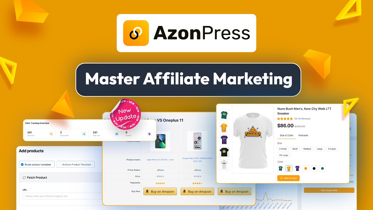 AzonPress: The Best WordPress Affiliate Marketing Plugin - Main Image