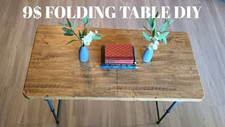 9$ Folding Table Makeover!