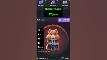 27 june hamster combat daily cipher Code #hamsterkombat