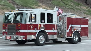 OCFA Engine 7, Engine 22 & Falck Medic Squad 7