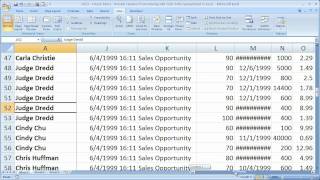Excel Formatting Tip 9 - Freeze Panes & Prevent Headers from Moving in the Spreadsheet in Excel
