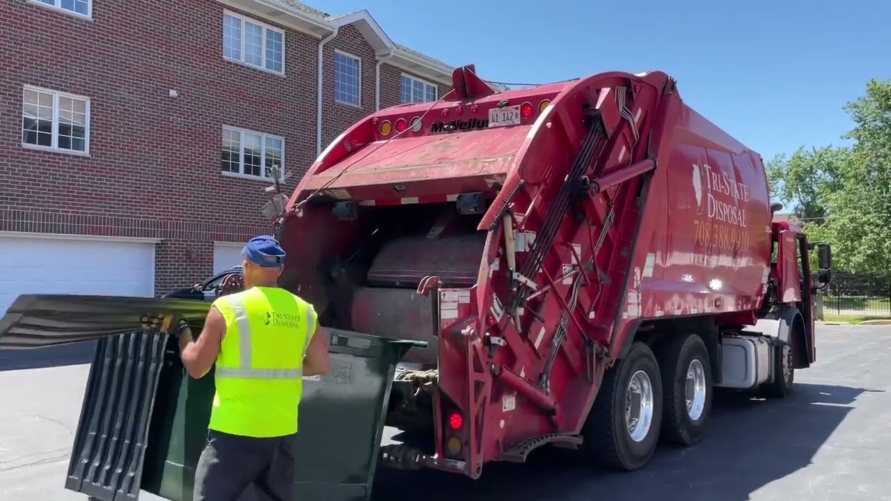 Tri-State Trash Truck Tipping Townhouse Two-Yarders + Toters