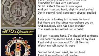 Bachman Turner Overdrive - Second Hand chords