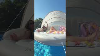Transform Your Backyard with a Floating Canopy Island Resort Experience #BackyardBliss #DIYResort