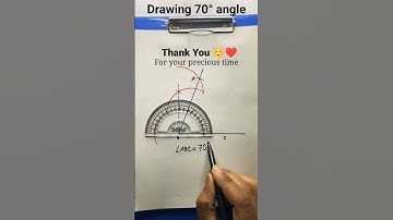 drawing 70 degree angle || construction #shorts