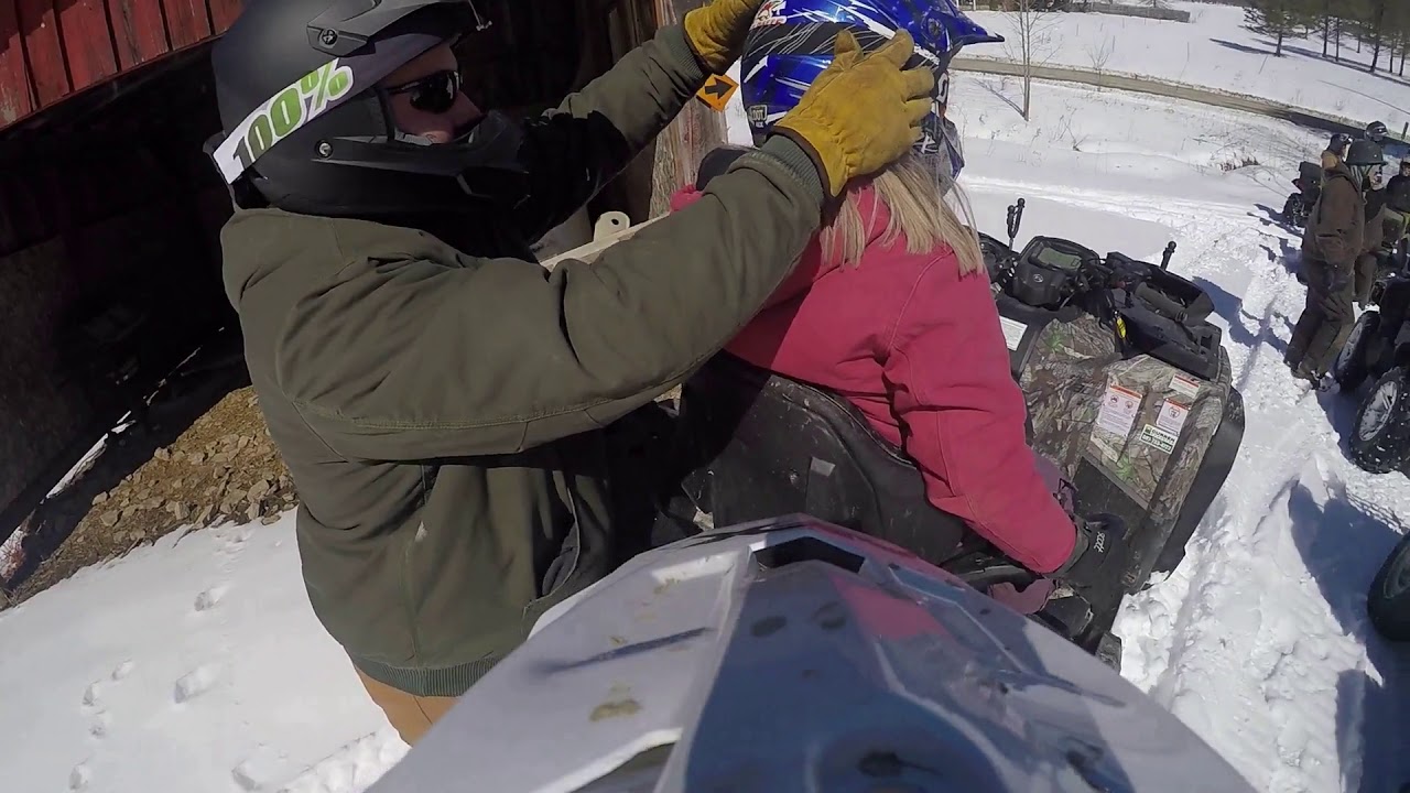 Tall Pine ATV Park Snow Ride 3-9-19 - YouTube