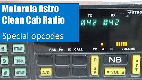 Motorola ASTRO Spectra Clean Cab Radio SB9600 special opcodes (ENG subtitles available)