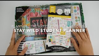 planner | the happy planner | unboxing | stay wild student planner