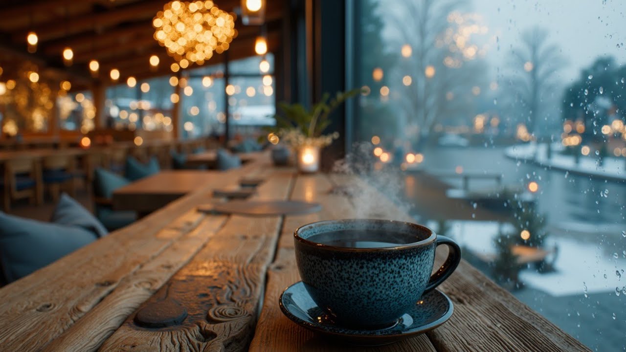 Уютное фортепиано дождливого дня | Расслабляющие кофейные вайбы для учебы и фокуса