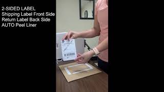 Duplex Return Label with Ship & Return  Auto Peel
