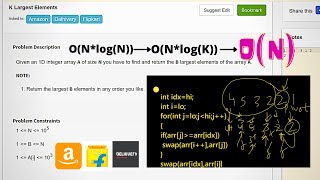 12.2 K LARGEST ELEMENTS (Heaps and Maps)-Interviewbit #heap#map#interview