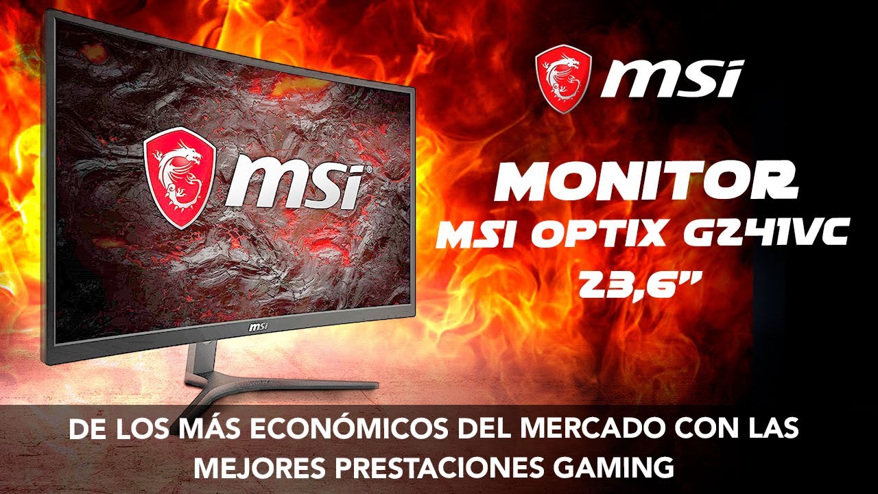 Monitor Msi Optix G241vc Gaming 23 6 De Los Mas Economicos Del Mercado Youtube