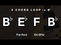 Bb-Eb-F-Bb | 4 CHORD LOOP | TRIAD | Key Bb | 100 BPM