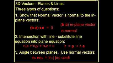 MEI C4 VECTORS -  PLANES