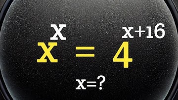 USA Math Olympiad xˣ = 4^(x+16) | Hardest Math Olympiad Problem | StepX