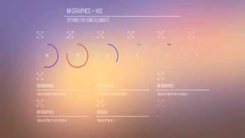 Infographics + HUD After Effects Template