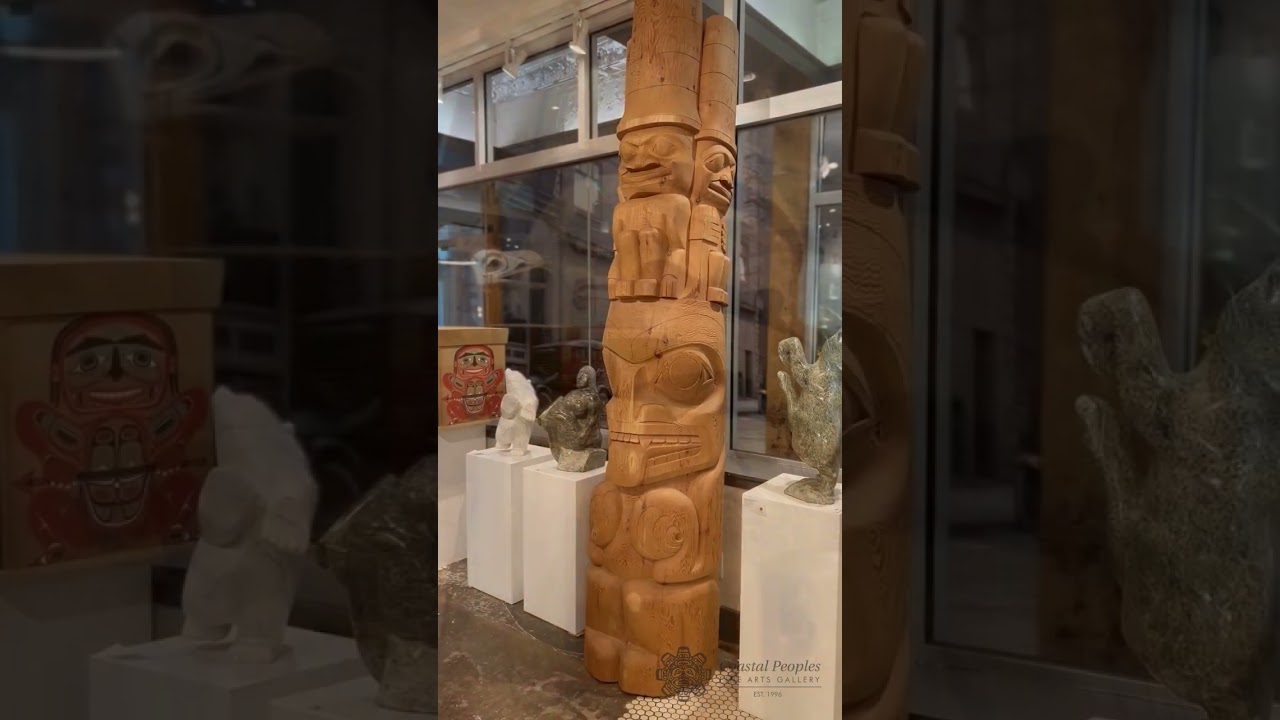 Bear & Watchmen Totem by Francis Horne Sr., Coast Salish Nation