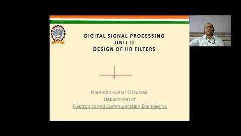 DSP L- 14  IIR filter Design