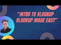 Little Bit Introduction to VLOOKUP | Learn Excel Step by Step