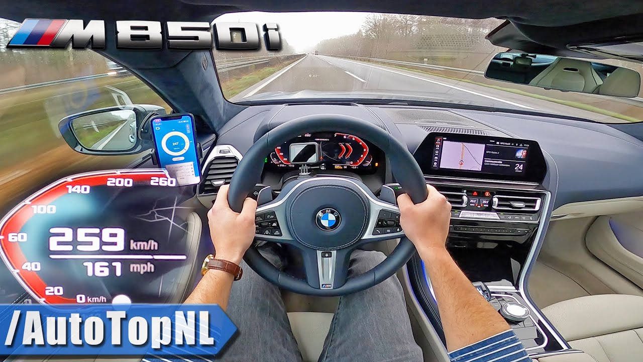 BMW 8 Series GRAN COUPE M850i xDrive TOP SPEED on AUTOBAHN (NO LIMIT) by AutoTopNL - YouTube