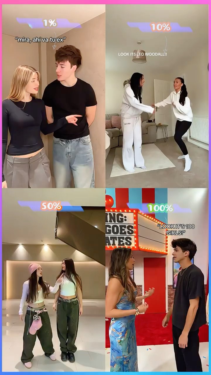 Who did the Best Dance ?? 1, 10, 50 or 100 #shorts #tiktok #viral #dance #cute #funny #trend