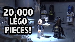 Epic LEGO Batcave With Lights And Batmobiles
