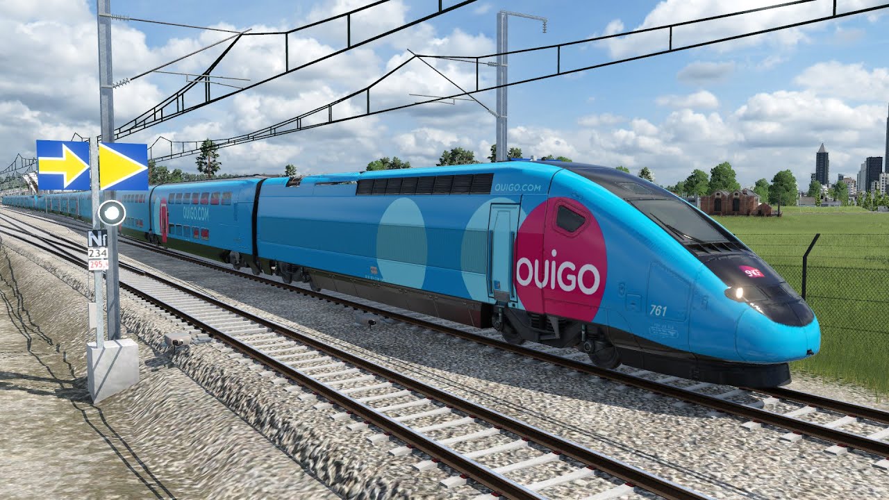 Transport Fever 2 : Cab ride Complet de Lyon à Toulon en TGV Ouigo ! Episode 66