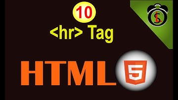 How to use hr in html pages | HTML tutorial 10