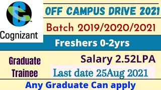 In this video, we have covered about the cognizant off campus drive
2021 along with last date to apply, selection process and a lot more
details.subscri...