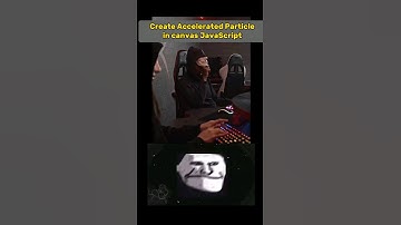 Create Accelerated Particles in Javascript | html 5 canvas #shorts #javascript #developer #coding