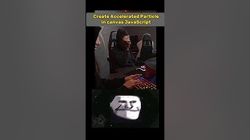 Create Accelerated Particles in Javascript | html 5 canvas #shorts #javascript #developer #coding