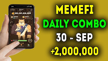Memefi Daily Combo 30 september 2024 | today memefi 2,000,000 coin