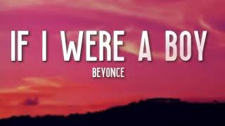 If i Were a boy Beyonce lyrics video