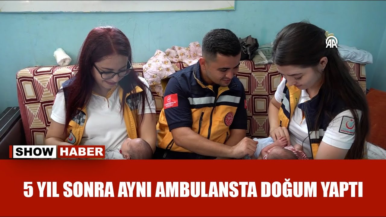 Yine hastaneye yetişemedi, ikizleri 5 yıl sonra aynı şoförün kullandığı ambulansta doğdu