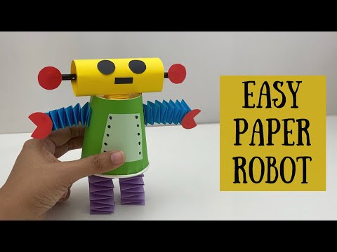 بچوں کے لیے موونگ پیپر روبوٹ کھلونا بنانے کا طریقہ / نرسری کرافٹ آئیڈیاز / پیپر کرافٹ ایزی / بچوں کے دستکاری