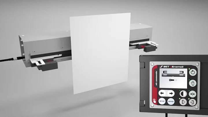 BST Web Guiding Sensor Positioner FVG POS 100 - Setup Web width measurement