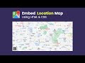 How To Add Google Map On Website Using HTML And CSS | Embed Location Map On Website