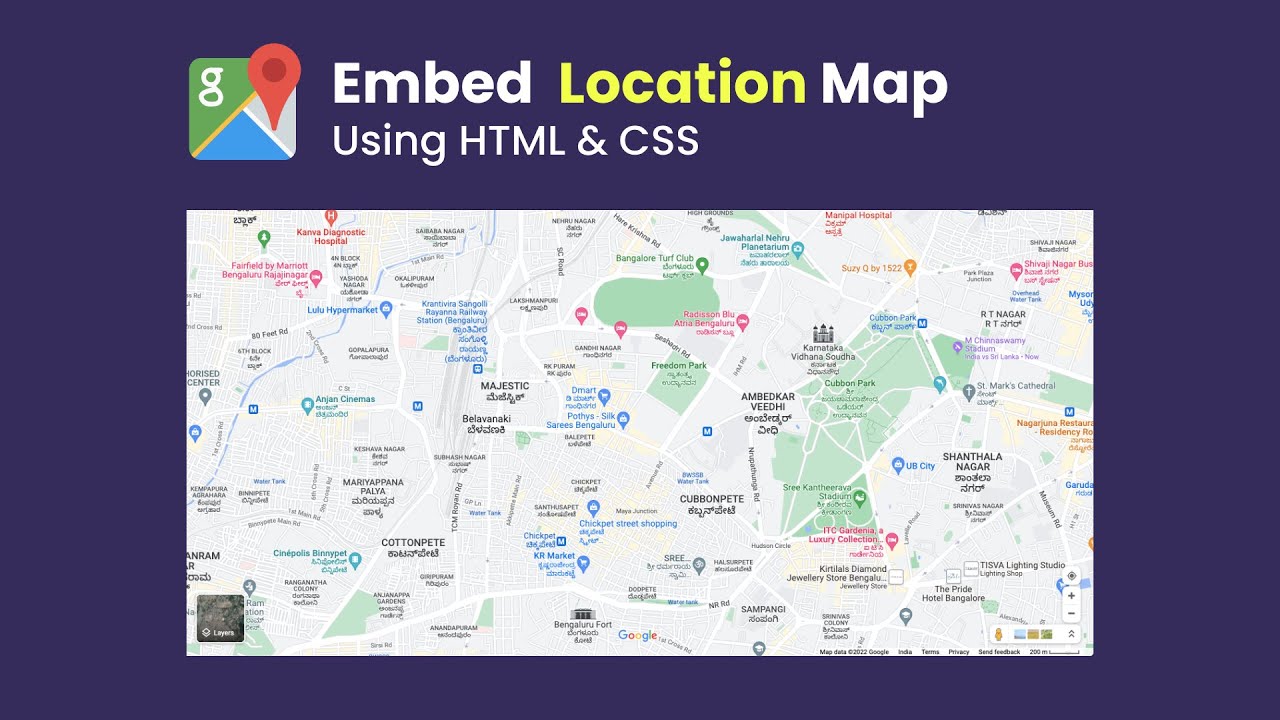 How to make map in HTML and CSS?