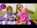 Играем с Куклой Беби Бон Видео для детей с Ярославой и Ариной Playing Baby Born Dolls