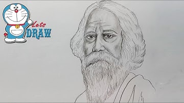 How to draw Rabindranath Tagore