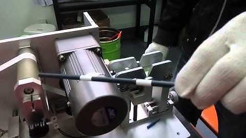 Flag labeling machine test video