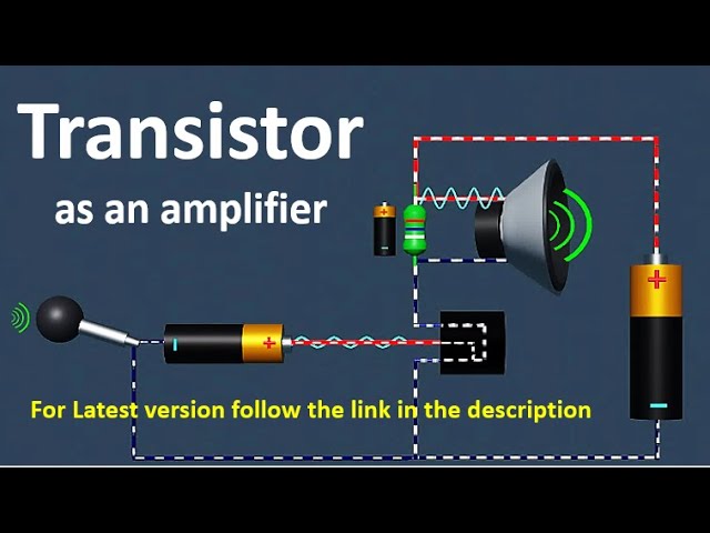 Transistor as an amplifier | How does a transistor work | Transistor as an  amplifier animation - YouTube