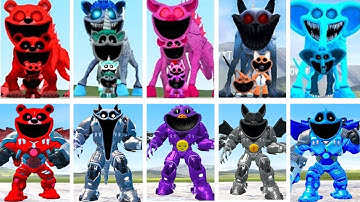 ALL MECHATITAN EVOLUTION GODZILLA TITAN FORGOTTEN SMILING CRITTERS POPPY PLAYTIME CHAPTER3 IN Gmod!