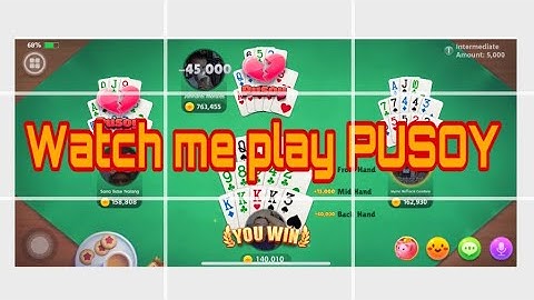 Let’s Play PUSOY in TONGITS GO | Watch How To Play